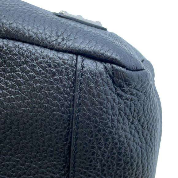 Prada Vitello Dino Triangle Logo Shoulder Bag Black - Picture 7 of 10